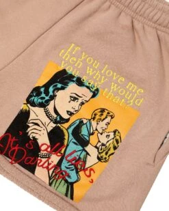 BOYS LIE X Taupe Don't Say It Darling Frankie Shorts 20 BOYS LIE X Taupe Don't Say It Darling Frankie Shorts -Boys Lie Couture 407A2430