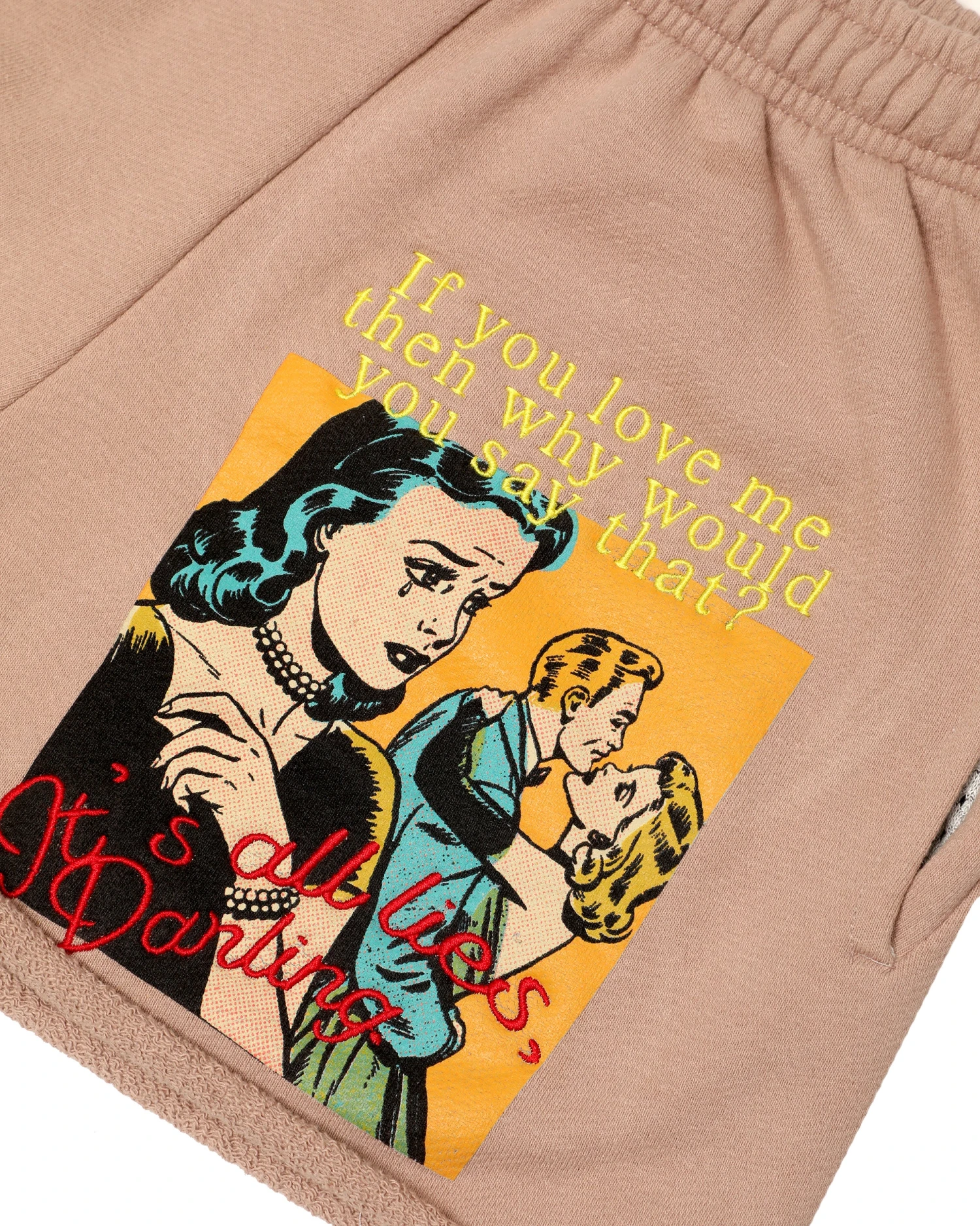 BOYS LIE X Taupe Don't Say It Darling Frankie Shorts 11 BOYS LIE X Taupe Don't Say It Darling Frankie Shorts - Image 9