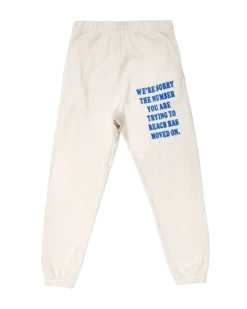 BOYS LIE X Eggshell 1-800 Reunion Sweatpants -Boys Lie Couture 407A2478
