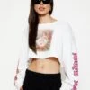 BOYS LIE X Nestled Up Longsleeve Crop Tee -Boys Lie Couture 4O7A0606