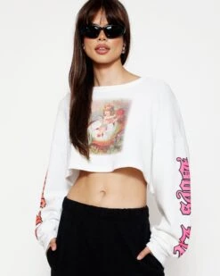 BOYS LIE X Nestled Up Longsleeve Crop Tee