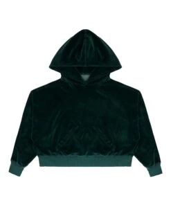 BOYS LIE X Green Velour Cropped Hoodie 20 BOYS LIE X Green Velour Cropped Hoodie -Boys Lie Couture 4O7A1774rxscopy