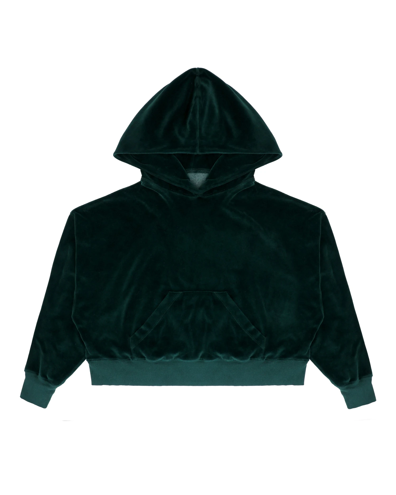BOYS LIE X Green Velour Cropped Hoodie 10 BOYS LIE X Green Velour Cropped Hoodie - Image 8