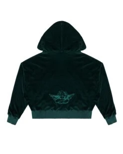 BOYS LIE X Green Velour Cropped Hoodie 21 BOYS LIE X Green Velour Cropped Hoodie -Boys Lie Couture 4O7A1780rxscopy