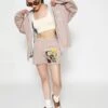 BOYS LIE X Taupe Don't Say It Darling Frankie Shorts -Boys Lie Couture 4O7A2921 d32d2e53 1446 4031 ae82 13ee996c6d83