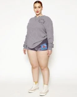 BOYS LIE X Let It Grow Velour Shorts -Boys Lie Couture 4O7A3347