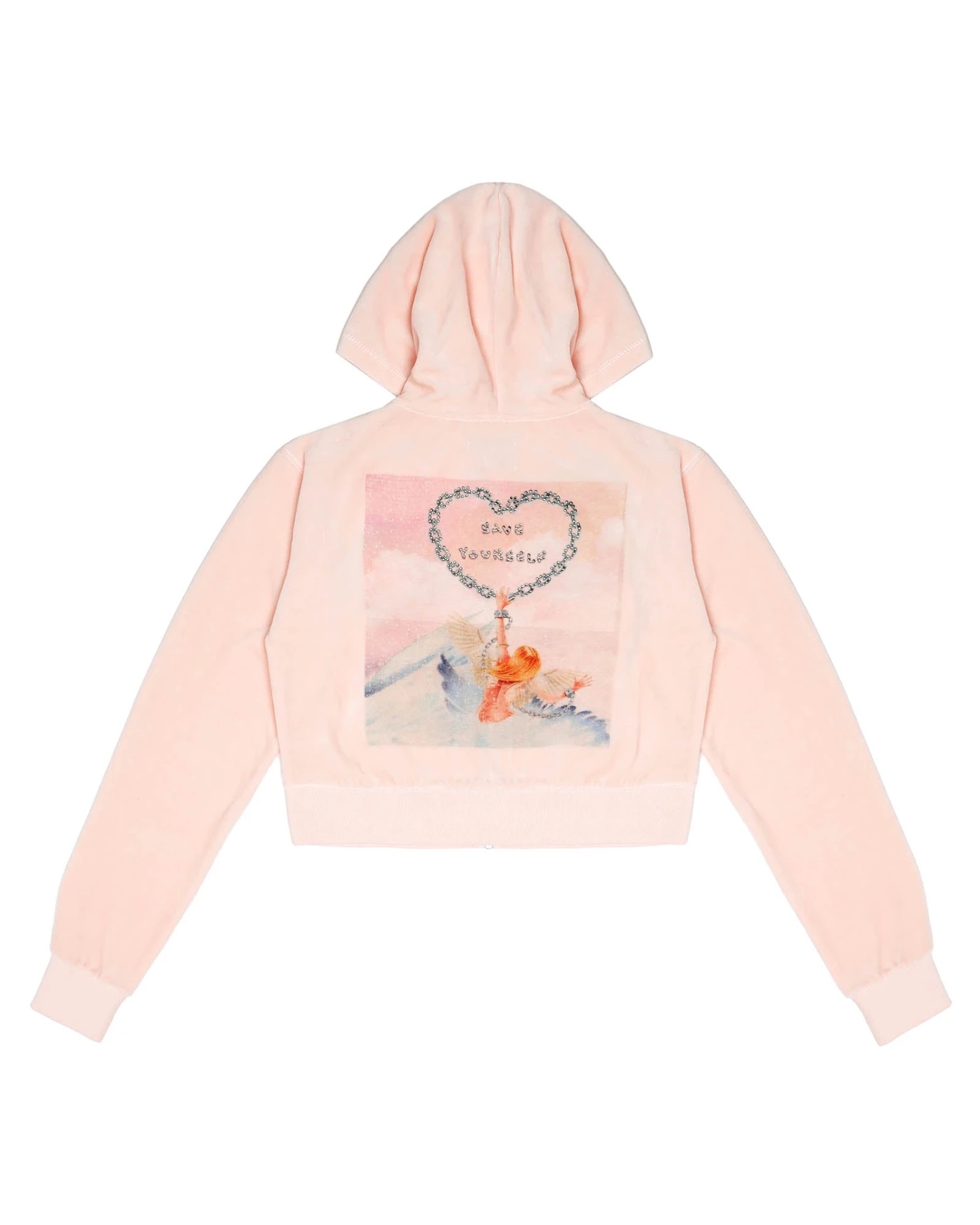 BOYS LIE X Break Free Velour Zip-Up Hoodie 9 BOYS LIE X Break Free Velour Zip-Up Hoodie - Image 8
