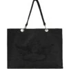 BOYS LIE X Charcoal Velour Tote