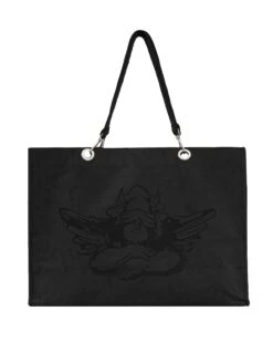 BOYS LIE X Charcoal Velour Tote