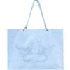 BOYS LIE X Baby Blue Velour Tote -Boys Lie Couture 4O7A5237blue2copy