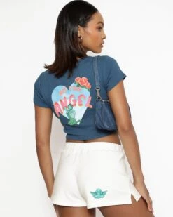 BOYS LIE X Sorry Siren Cream Ribbed Shorts -Boys Lie Couture 4O7A8047bcopy