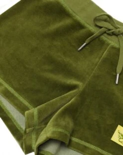 BOYS LIE X Olive Velour Shorts -Boys Lie Couture 4O7A8525r2copy