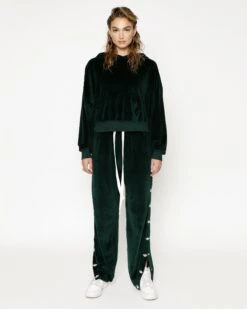 BOYS LIE X Green Velour Cropped Hoodie 17 BOYS LIE X Green Velour Cropped Hoodie -Boys Lie Couture 4O7A9419rcopy