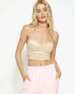 BOYS LIE X Champagne Bustier Tank