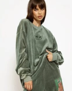 BOYS LIE X Twin Flame Velour Crewneck