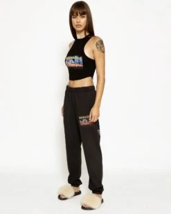 BOYS LIE X Heart Racer Black Sweatpants -Boys Lie Couture 4O7A9718