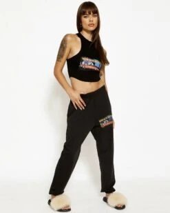 BOYS LIE X Heart Racer Black Sweatpants