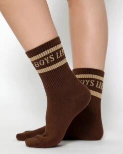 BOYS LIE X Neutral Pack Socks - Set Of 5 -Boys Lie Couture Brown Yellow2copy