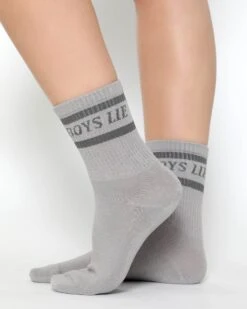 BOYS LIE X Neutral Pack Socks - Set Of 5 -Boys Lie Couture Grey Grey2copy