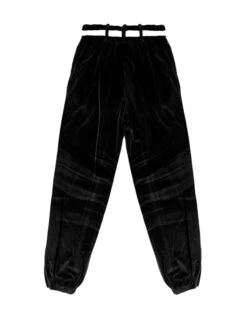 BOYS LIE X Black Oh Snap Velour Pants -Boys Lie Couture MG 6447rc