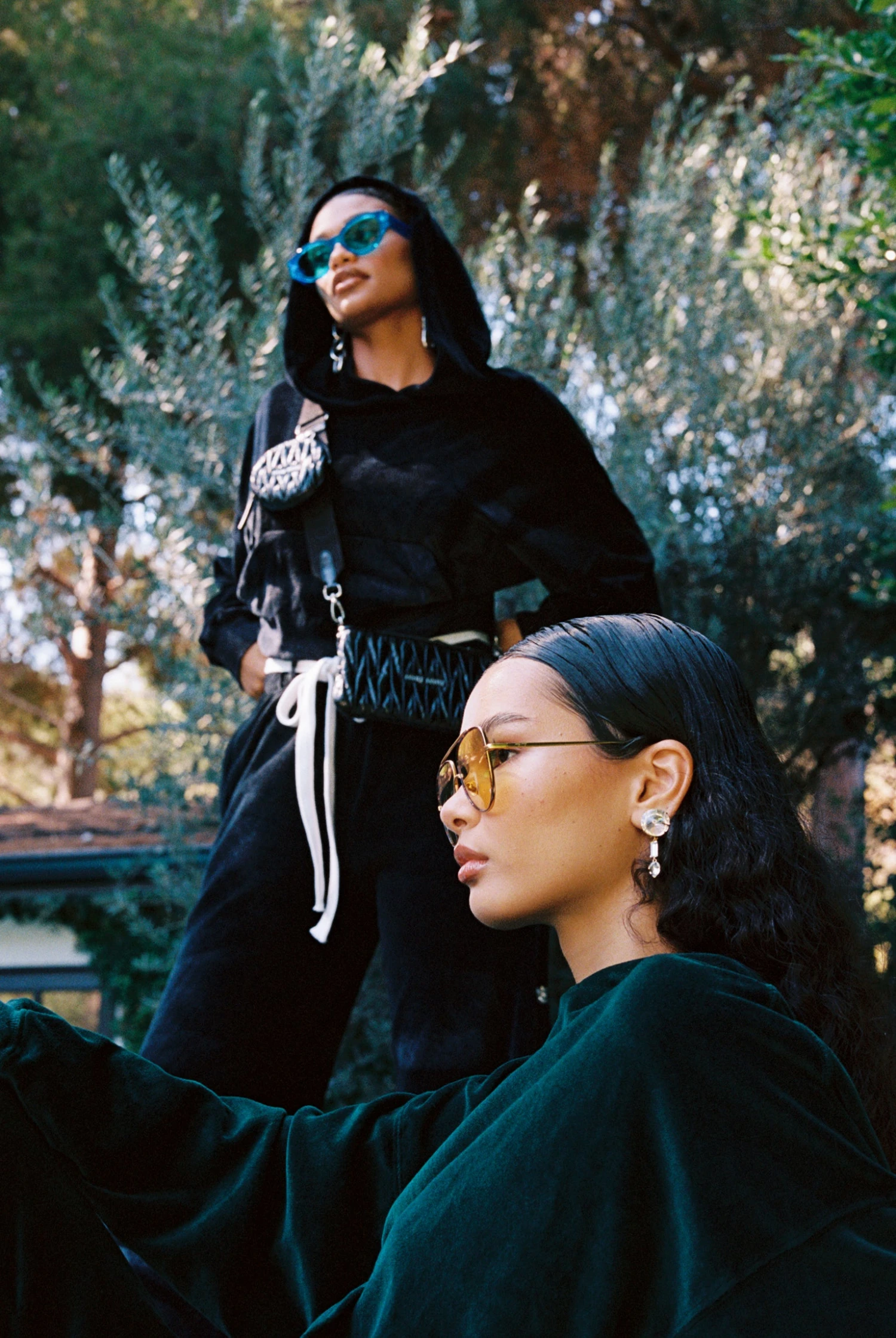 BOYS LIE X Green Velour Cropped Hoodie 6 BOYS LIE X Green Velour Cropped Hoodie - Image 4