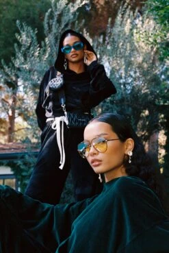 BOYS LIE X Green Velour Cropped Hoodie 15 BOYS LIE X Green Velour Cropped Hoodie -Boys Lie Couture aimee750008246 251 copy