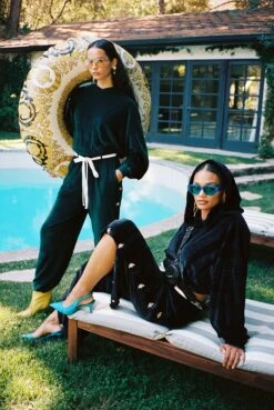 BOYS LIE X Black Oh Snap Velour Pants -Boys Lie Couture aimee750008246 413 copy d5bd934c 8290 4584 b4f8 e793fe480e36